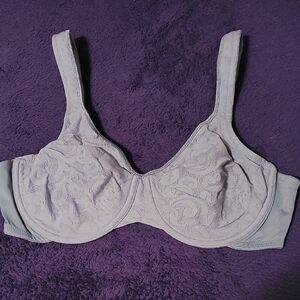 Vanity Fair Lace Underwire Bra - Light Gray